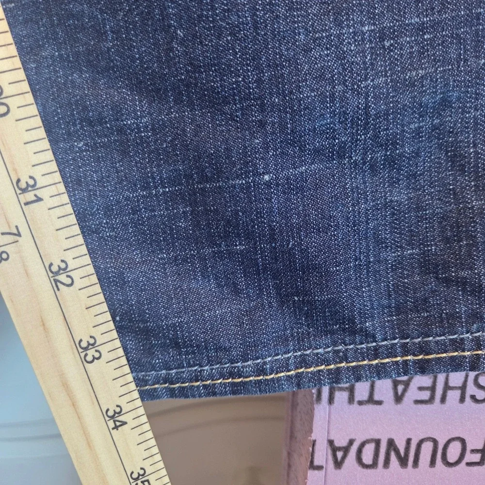 Rocawear Men's Dark Wash Denim Jeans Wing Logo Embroidered Size 40